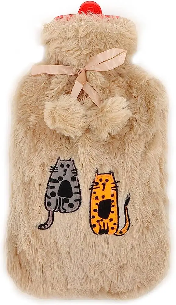 plush hot water bottle cover